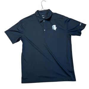 Nike black short-sleeve polo shirt